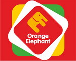 Оранжевый слон логотип