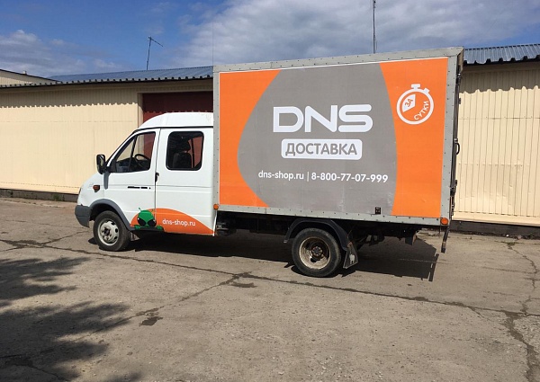 Оклейка газели для DNS, Североуральск