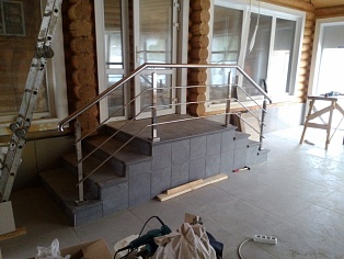 Изготовление и монтаж перил из нержавеющей стали