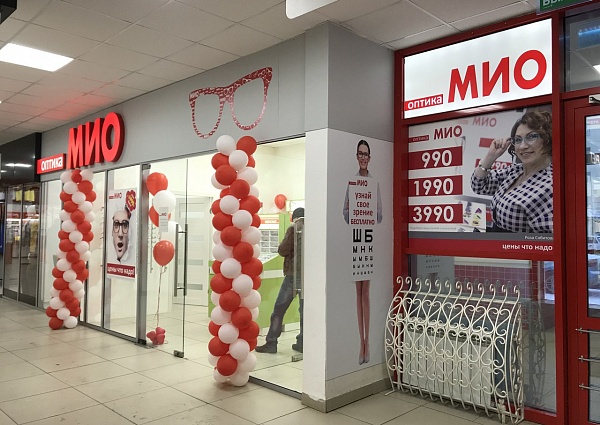 Изготовление и монтаж вывески оптики "МИО", г Краснотурьинск