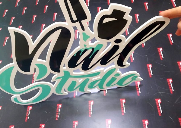 Изготовление логотипа из пластика для Nail Studio, Краснотурьинск