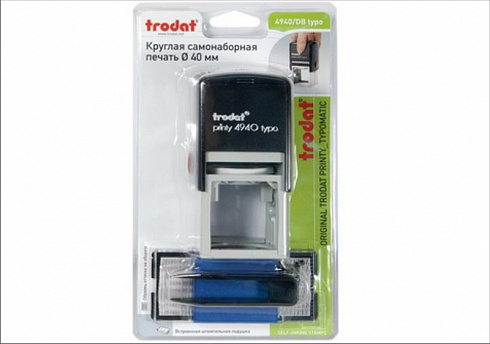 Круглая самонаборная печать Trodat 46040_typo