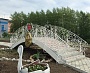 Кованные мост и ротонда в парк