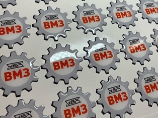Изготовление объемных наклеек для мебельного производства ВМЗ, г. Волчанск