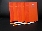 Изготовление ежедневников и ручек с нанесением логотипа ВМЗ