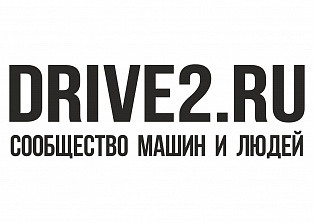 Наклейка на авто "Драйв2.ру" логотип