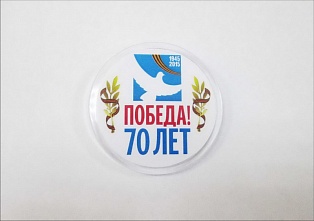 Акриловый значок круглый