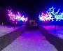 Изготовление и монтаж световых деревьев в парке города Волчанск