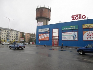 Размещение рекламы на фасаде ТК Столичный  Рекламное место №1а, г. Краснотурьинск, ул. Л. Комсомола, 21