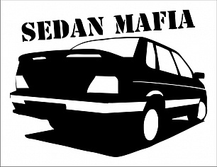 Наклейка "седан мафия"