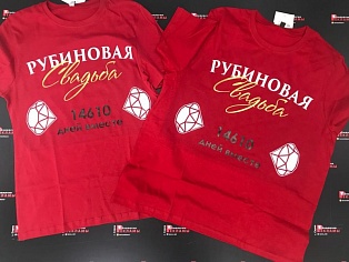 Нанесение надписей на футболки