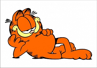 Наклейка гарфилд 1